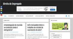 Desktop Screenshot of direitodoempregado.com